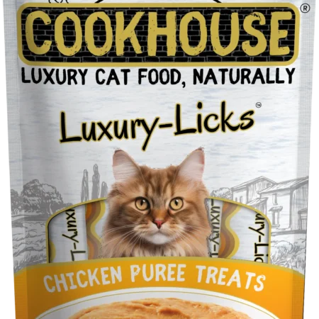 COOKHOUSE Luxury Licks Chicken Puree Treats – 6 x 15g Sachets