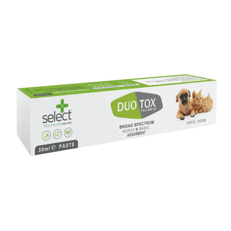 Select Healthcare - DuoTox Dual Action Toxin Binder Paste for Dogs and Cats 30ml