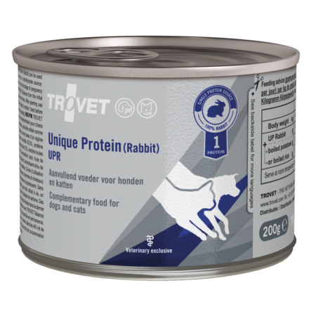 TROVET Unique Protein Rabbit (UPR) Dog & Cat – Wet Can 200g