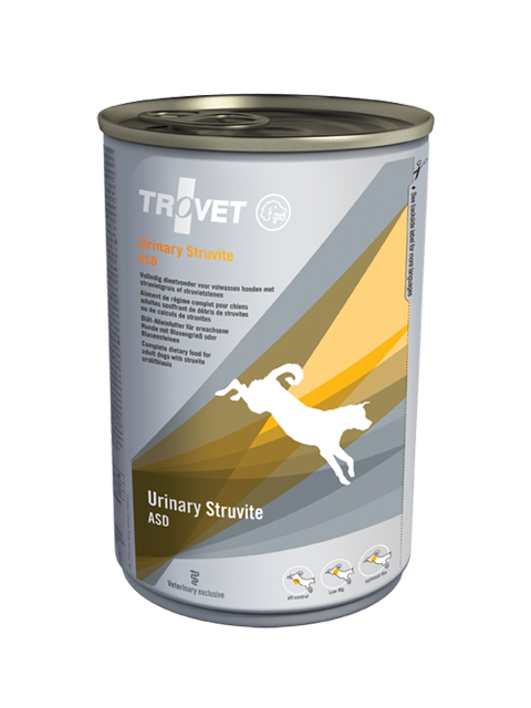 TROVET Urinary Struvite Diet (ASD) – Complete 400 g Dietary Food for Adult Dogs