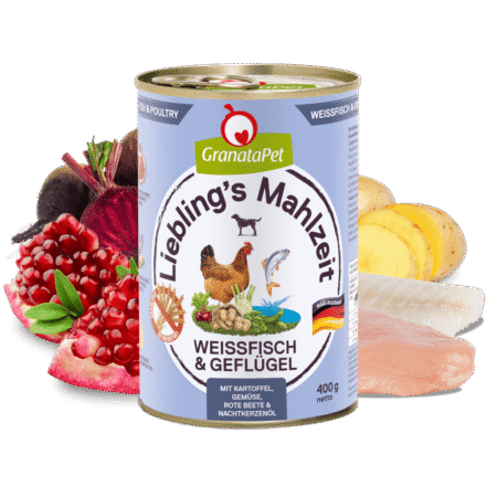 GranataPet Liebling’s Mahlzeit 400g – Fish and Poultry for Dogs