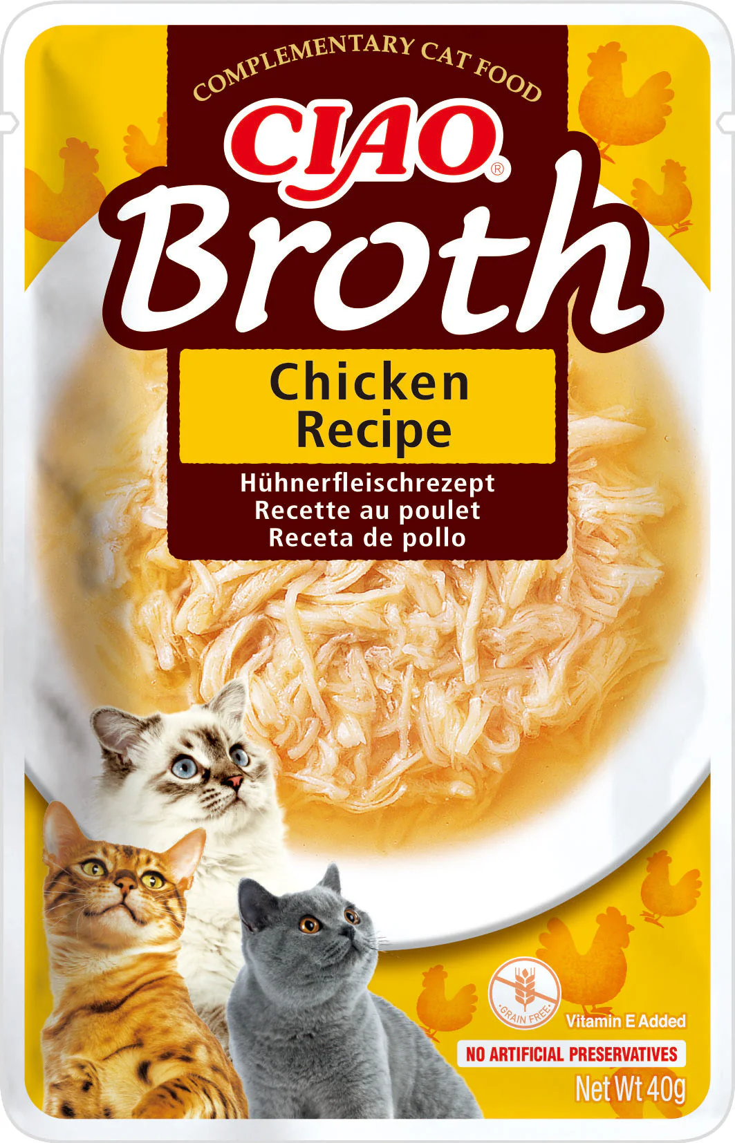 CIAO Cat Broth Chicken Recipe 40g