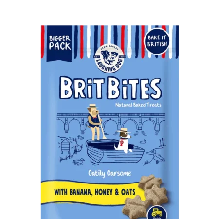 Laughing Dog Brit Bites Banana, Honey & Oats 175g for Dogs