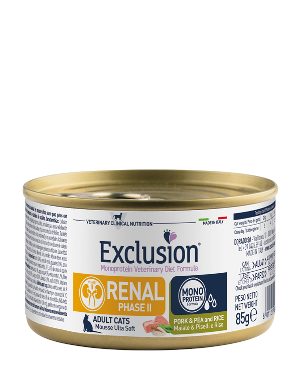 Exclusion Renal Cat Pork & Pea Phase II 85g Wet Cat Food
