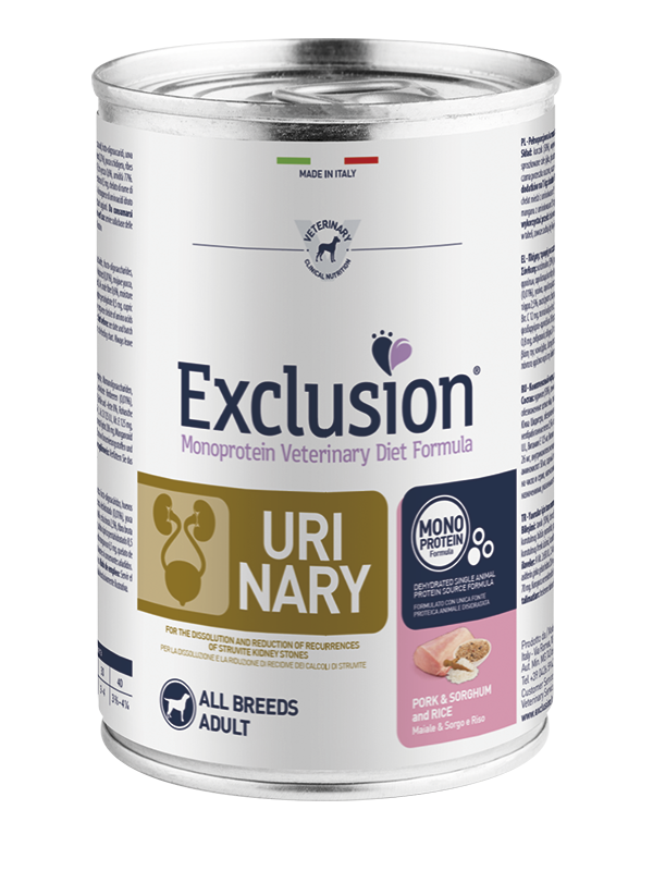 Exclusion Urinary Dog Pork & Sorghum and Rice 400g Wet Dog Food