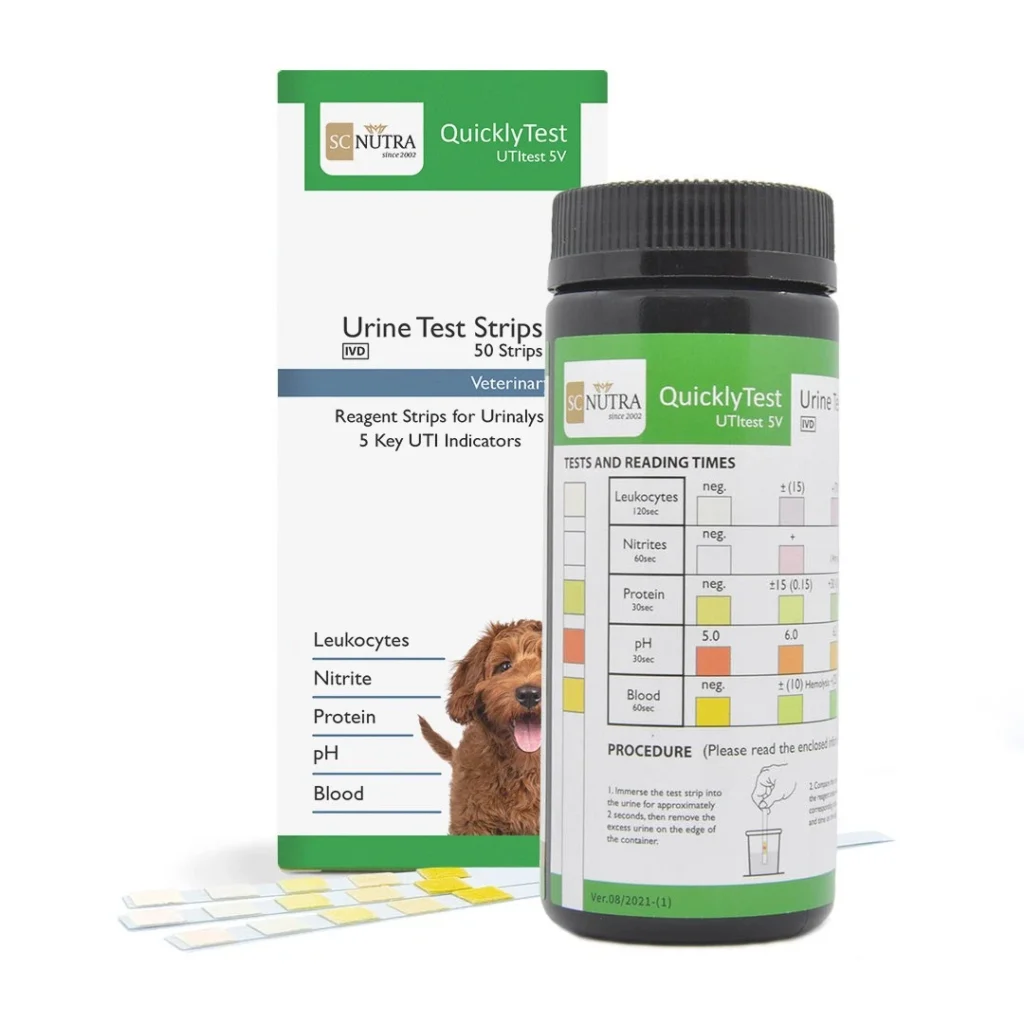 Veterinary Urine Test Strips for Cats & Dogs (50 Strips) | Bladder Health - UTI/FLUTD
