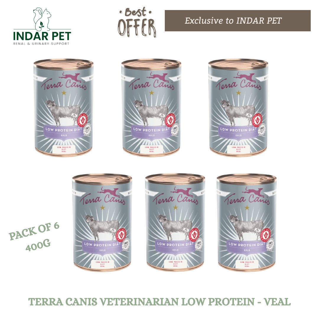 Terra Canis VETERINARIAN Low Protein Dog Food 400g X 6 - Veal