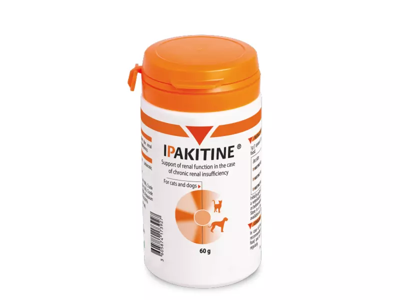 Ipakitine Renal Support – Phosphate Binder for Dogs & Cats (60g Pot)