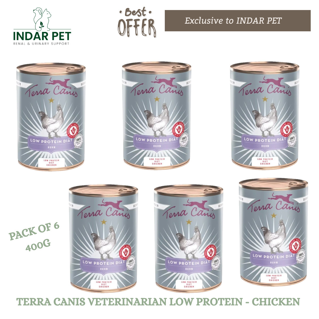 Terra Canis VETERINARIAN Low Protein Dog Food Chicken 400g X 6